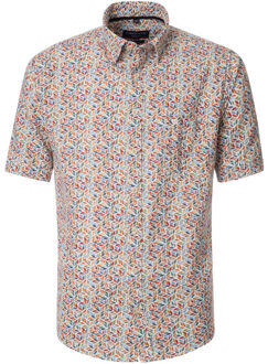 Heren overhemd 954404800 400 garnet - maat 4XL Oranje