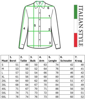 Heren overhemd - aqua r-66 Blauw - XL