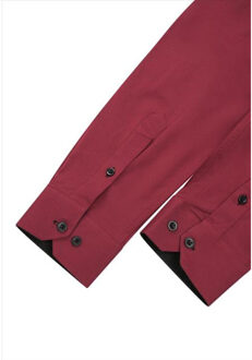 Heren overhemd bordeaux rood - r-44 - XXL