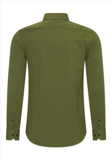 Heren overhemd groen - r-44 Kaki - L