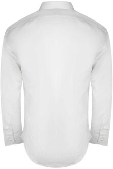Heren overhemd met lange mouwen (Wit) - XL