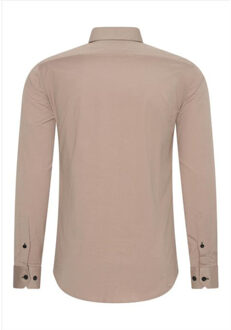Heren overhemd - r-44 - maat L Beige