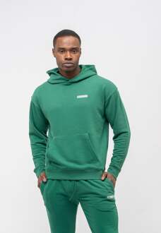 Heren oversized Trainingspak met badge Groen - S