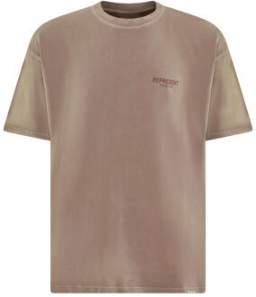 Heren owners club t-shirt Beige - M