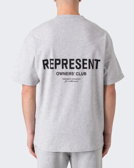 Heren owners club t-shirt Grijs - M