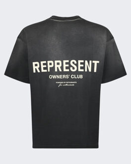 Heren owners club t-shirt - maat M Zwart
