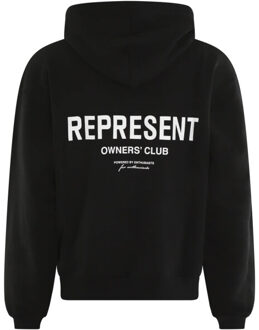 Heren owners club zip hoodie Zwart - M