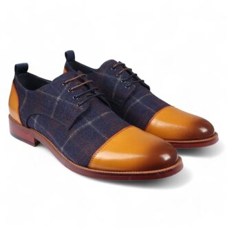 Heren Oxford Bruine Leren Brogue Schoenen - Ronnie