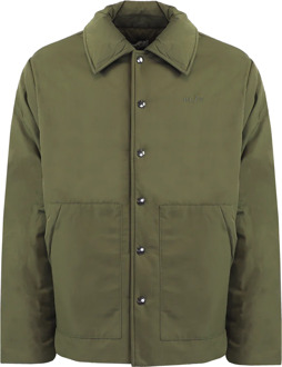 Heren padded coach jacket Groen - L