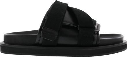 Heren padded sandal black no color Zwart - 40