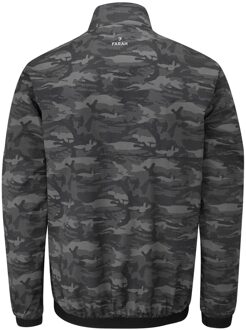 Heren Parker Camouflage Douchebestendige Jas (Zwart)