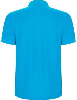 Heren pegaso premium effen polo shirt Blauw - M