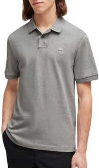 Heren Polo Shirt Grijs Katoen Hugo Boss , Gray , Heren - XL