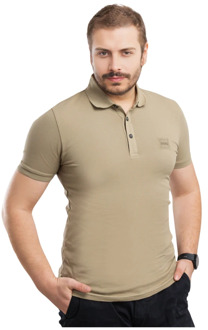 Heren Polo Shirt Hugo Boss , Beige , Heren - 2Xl,L,M