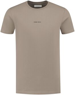 Heren Polo & T-shirt Logo Pure Path , Beige , Heren - XL