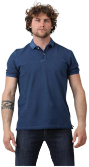 Heren Polo Tennisshirt Gran Sasso , Blue , Heren - 4XL