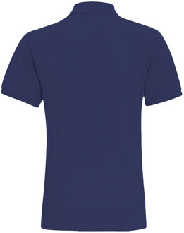 Heren Poloshirt met korte mouwen (Denim) Blauw - L