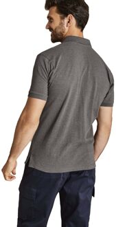 Heren Poloshirt met korte mouwen (Houtskool) - 2XL