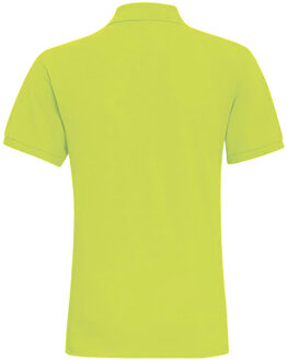 Heren Poloshirt met korte mouwen (Neon geel) - L