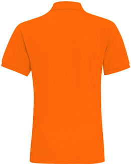 Heren Poloshirt met korte mouwen (Neon Oranje) - L