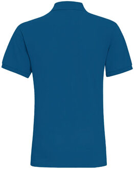 Heren Poloshirt met korte mouwen (Pauw) Blauw - S