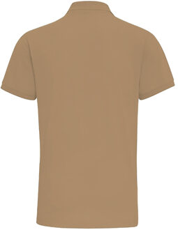 Heren Poloshirt met korte mouwen Prestatiemengsel (Khaki) - maat 3XL Kaki