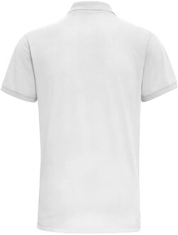 Heren Poloshirt met korte mouwen Prestatiemengsel (Wit) - XL