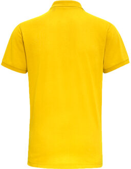 Heren Poloshirt met korte mouwen Prestatiemengsel (Zonnebloem) - maat M Geel