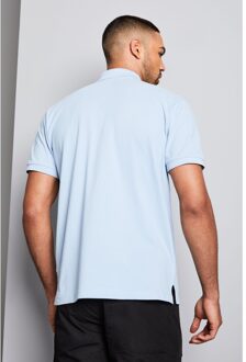 Heren Poloshirt met korte mouwen (Sky) Hemelsblauw - S