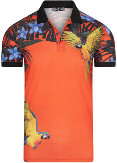 heren poloshirt print albino - maat S Veelkleurig