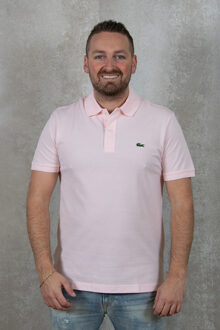 Heren Poloshirt Roze Slim Fit - M