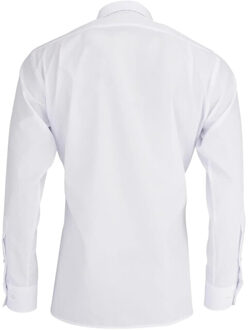 Heren poplin slim extra lang overhemd Blauw - 39 (M)