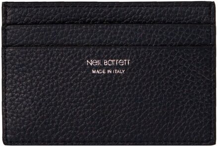 Heren Portemonnee zwart leer - maat