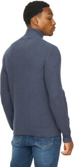 Heren Potenza Gebreide Halve Rits Trui (Marineblauw) Navy