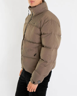 Heren puffer jacket Bruin - S