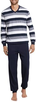 Heren Pyjama - Donkerblauw - Maat S