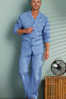 Heren pyjama Robson 27199-701-6 - Blauw