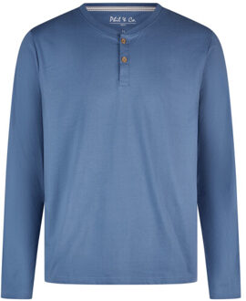 Heren pyjama set lang gestreept Blauw