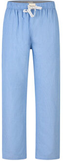 Heren pyjama set lang grijs/blauw gestreept - XL