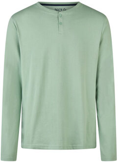 Heren pyjama set lang groen/blauw Veelkleurig - M