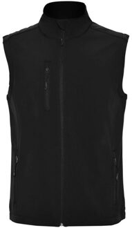 Heren quebec softshell gilet - maat S Zwart
