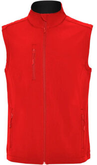 Heren quebec softshell gilet Rood - L