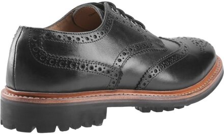 Heren Quenington Commando Lace Up Dress Leather Shoe (Zwart) - EU 46 / UK 11
