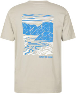 Heren Reach The Summit Graphic T-Shirt (Grijs) - L