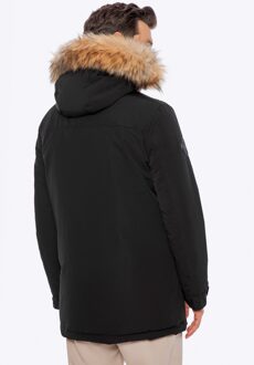 Heren Rechtopstaand Geïsoleerd Jack Zwart Polyester - maat