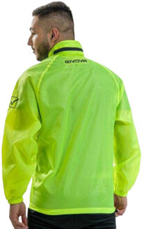 Heren regen basico gewatteerde jas Groen - L