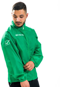 Heren regen basico jas - maat XL Groen