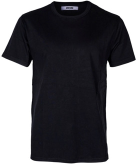 Heren Regular Fit Katoenen T-shirt Mauro Grifoni , Black , Heren - 2Xl,Xl,M