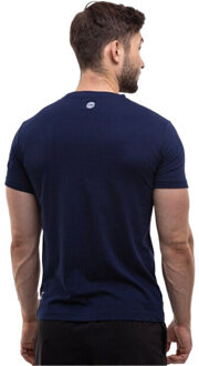 Heren repeat logo t-shirt Blauw - XXL / XXXL