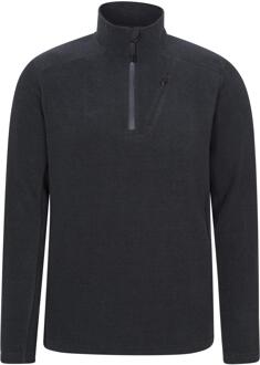 Heren Ridge Half Zip Fleece Top (Zwart) - L